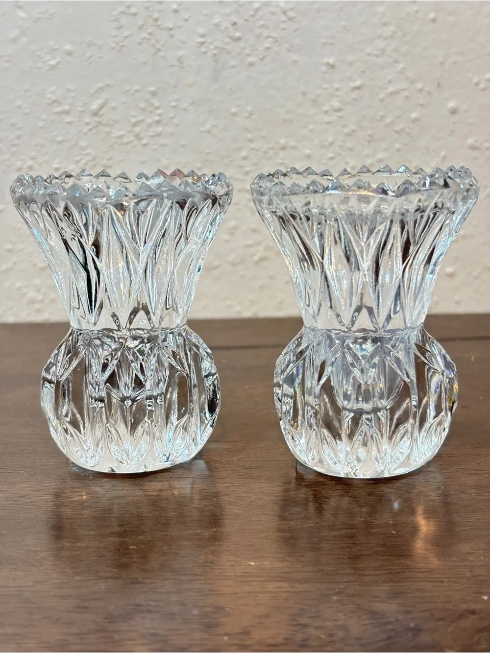 Stunning Lead Crystal Candle Holders